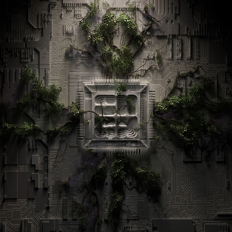 AIRE visual — overgrown architecture